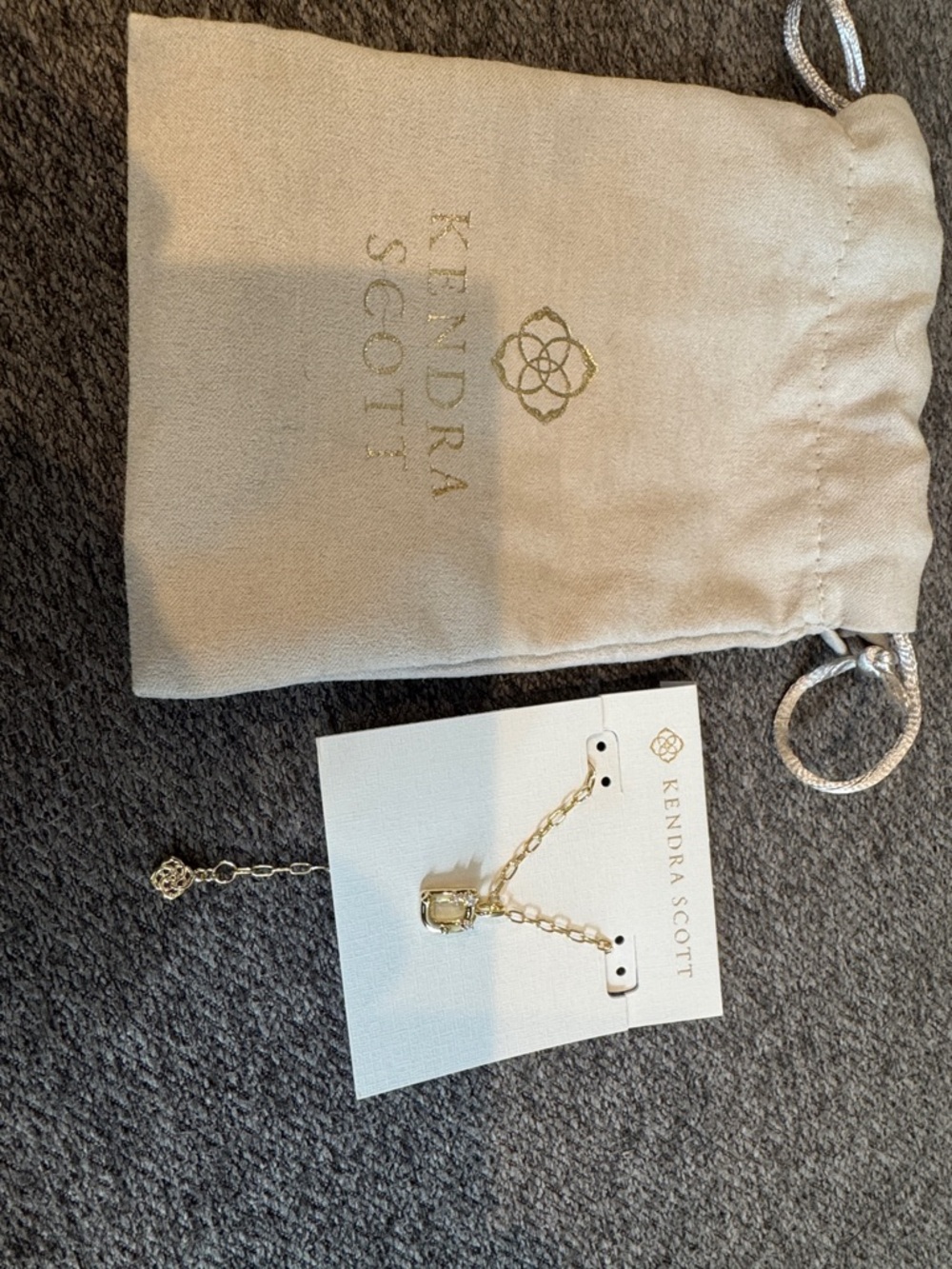 Kendra Scott Gold Chain necklace with D Charm